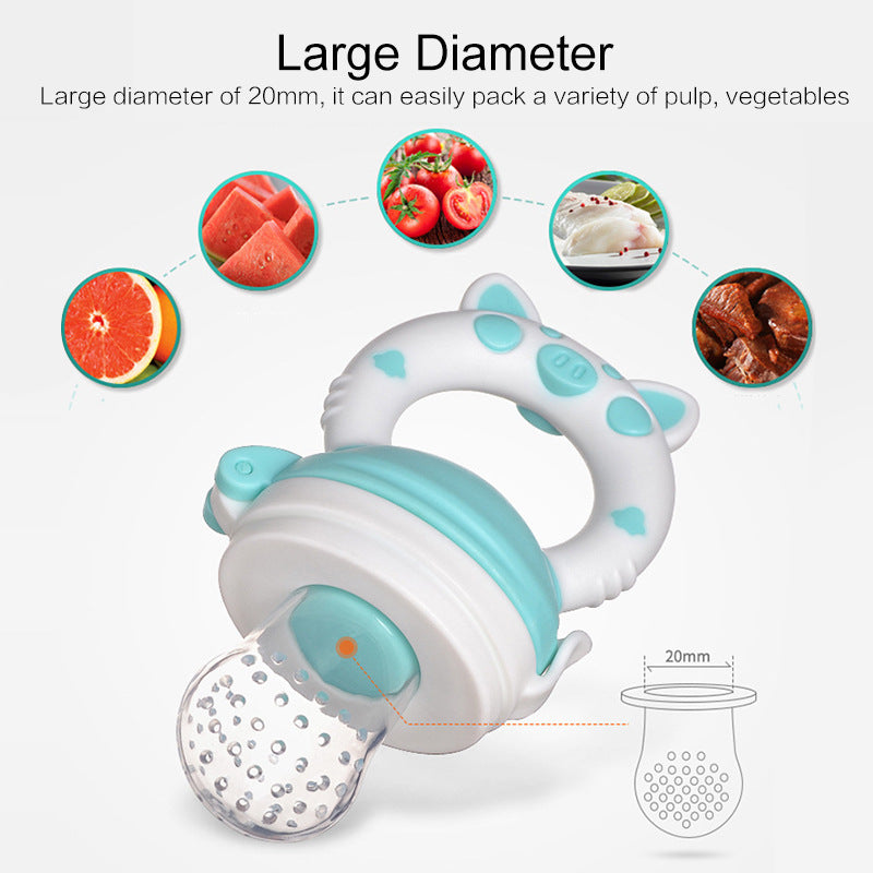 Silicone Baby Fruit Feeder Pacifier | Safe Fresh Food Teether for Babies 6+ Months