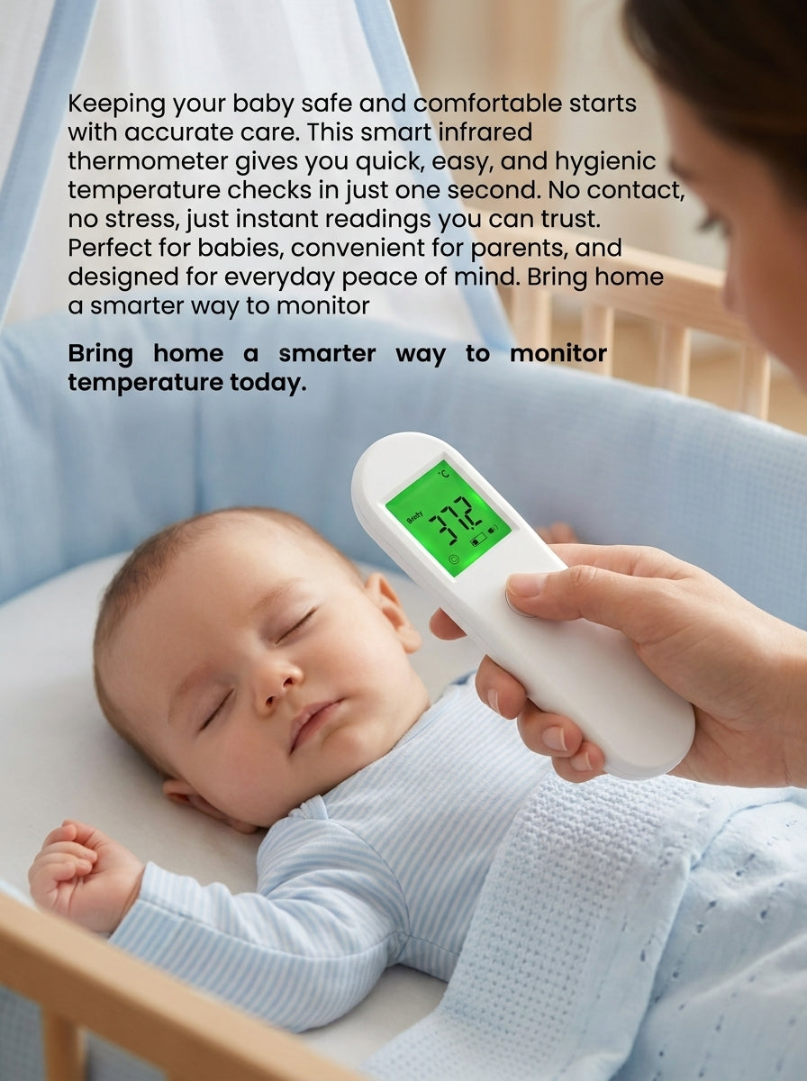 Baby Infrared Forehead Thermometer | Non-Contact Digital Thermometer