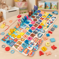 Wooden Montessori Learning Blocks for Toddlers